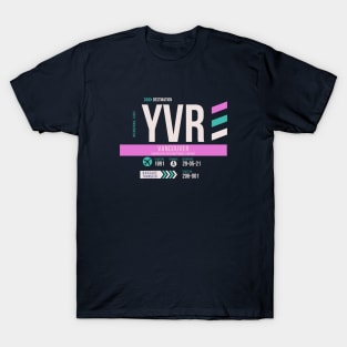 Vancouver (YVR) Airport Code Baggage Tag T-Shirt